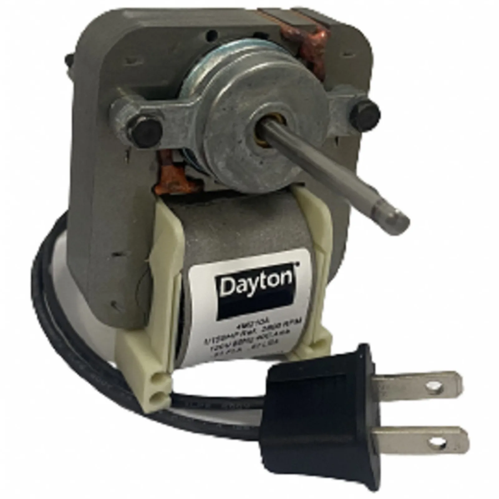 DAYTON C-Frame Motor: 1/150, 2,800, 1 No. of Speeds, 120V AC, CCWSE, Impedance with One-Shot Backup DAYTON C-Frame Motor: 1/150, 2,800, 1 No. of Speeds, 120V AC, CCWSE, Impedance with One-Shot Backup