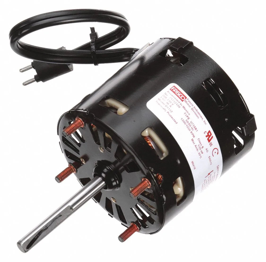 FASCO Condenser Fan Motor: Heatcraft OEM Repl, 1/20 HP, 1300/1500 Nameplate RPM, 208-230V AC FASCO Condenser Fan Motor: Heatcraft OEM Repl, 1/20 HP, 1300/1500 Nameplate RPM, 208-230V AC