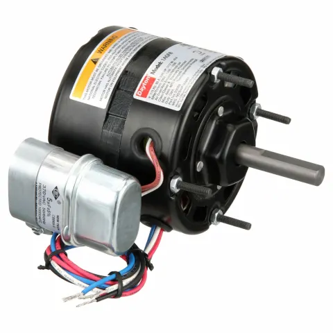 DAYTON Direct Drive Blower Motor: 3 Speed, Open Air-Over, Stud Mount, 1/17 HP, 1,550 Nameplate RPM