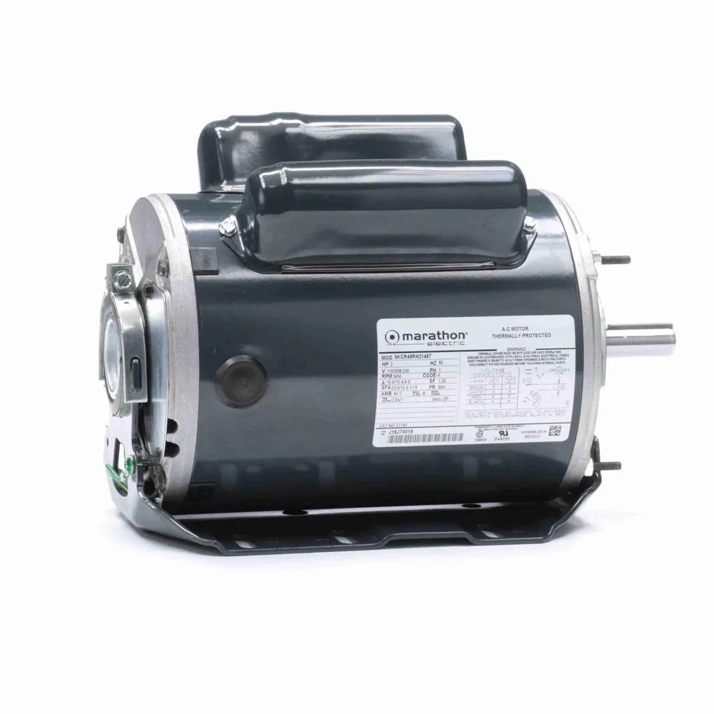 Marathon C1161 Capacitor Start/Run Blower Motor, 6-1/2" Dia., 2 HP, 3450 RPM Marathon C1161 Capacitor Start/Run Blower Motor, 6-1/2" Dia., 2 HP, 3450 RPM