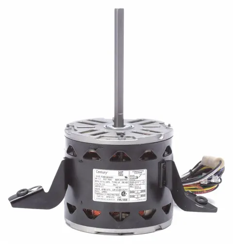 CENTURY Condenser Fan Motor: Lug Mount, Open Air-Over, 1/2 HP, 1,075 Nameplate RPM, 3 Speed, 115V AC