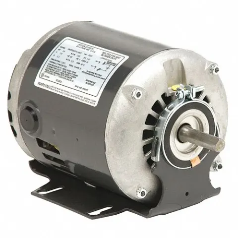 U.S. MOTORS Belt Drive Motor: 1 Speed, Open Dripproof, 1/2 HP, 1,725 Nameplate RPM, 48 Frame, Auto