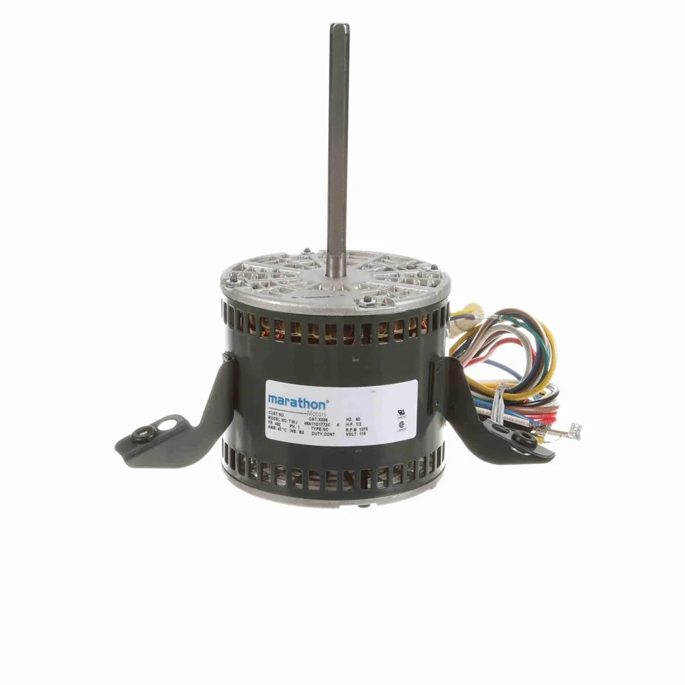 موتور بلوور مكثف دائم PSC نقل مباشر Marathon X036، قطر 5-5/8 بوصة، 1/2 حصان، 1075 لفة/دقيقة موتور بلوور مكثف دائم PSC نقل مباشر Marathon X036، قطر 5-5/8 بوصة، 1/2 حصان، 1075 لفة/دقيقة