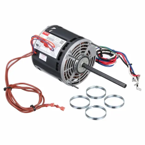 DAYTON Direct Drive Blower Motor: 3 Speed, Open Air-Over, Ring/Stud Mount, 1/2 HP, 115V AC, Auto