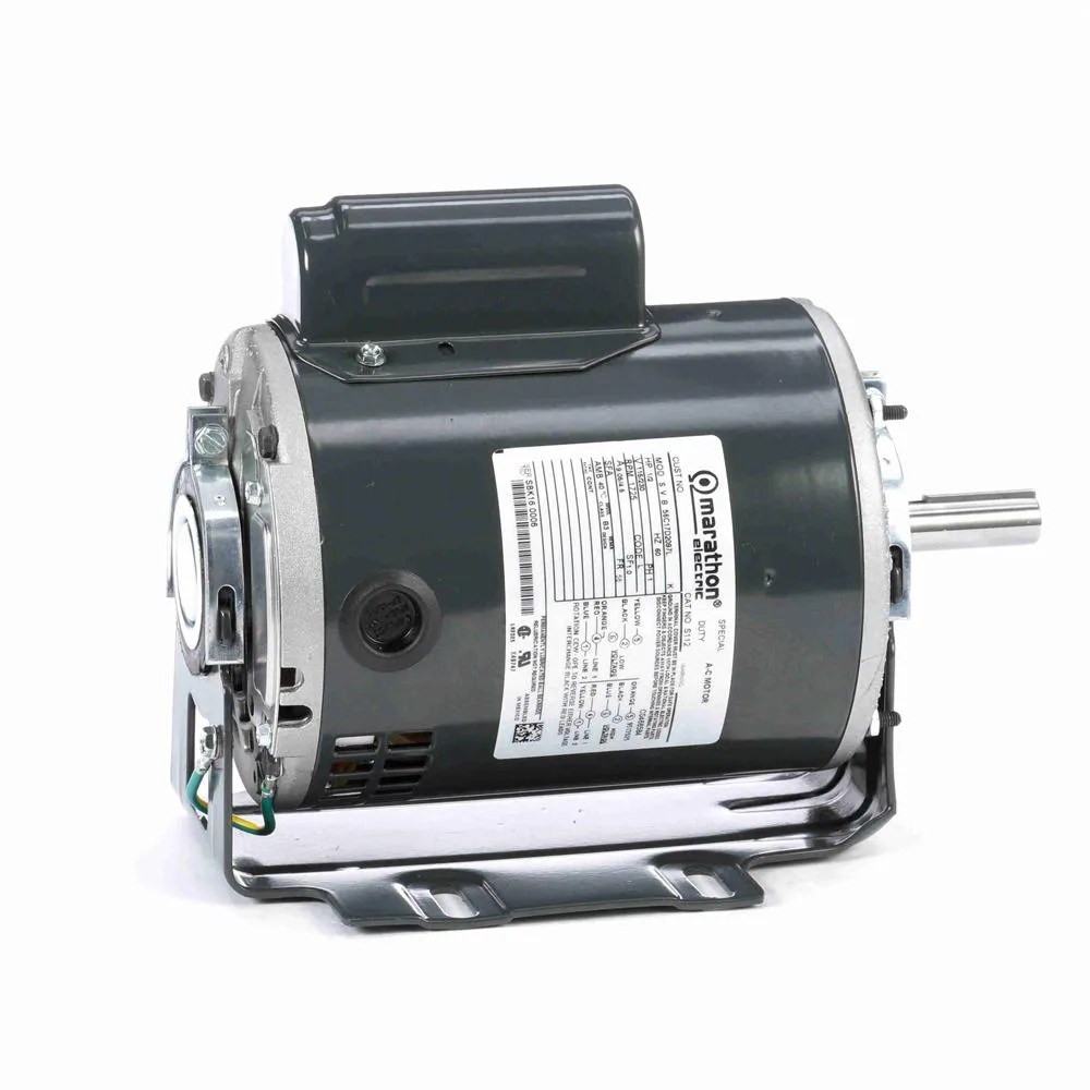 Marathon S112 Capacitor Start Blower Motor, 6-1/2" Dia., 1/2 HP, 1725 RPM Marathon S112 Capacitor Start Blower Motor, 6-1/2" Dia., 1/2 HP, 1725 RPM