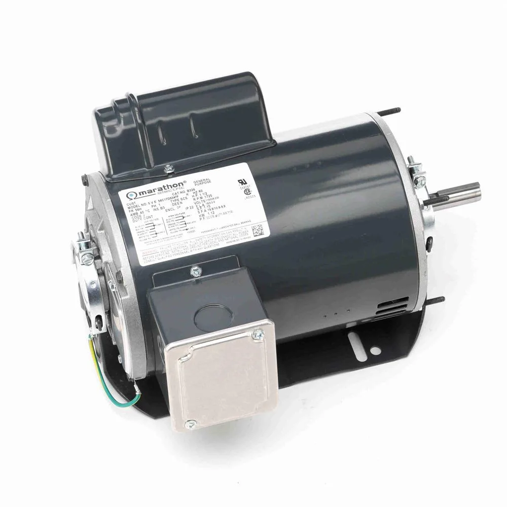 Marathon B336 Capacitor Start Blower Motor, 6-1/2" Dia., 1-1/2 HP, 1725 RPM Marathon B336 Capacitor Start Blower Motor, 6-1/2" Dia., 1-1/2 HP, 1725 RPM