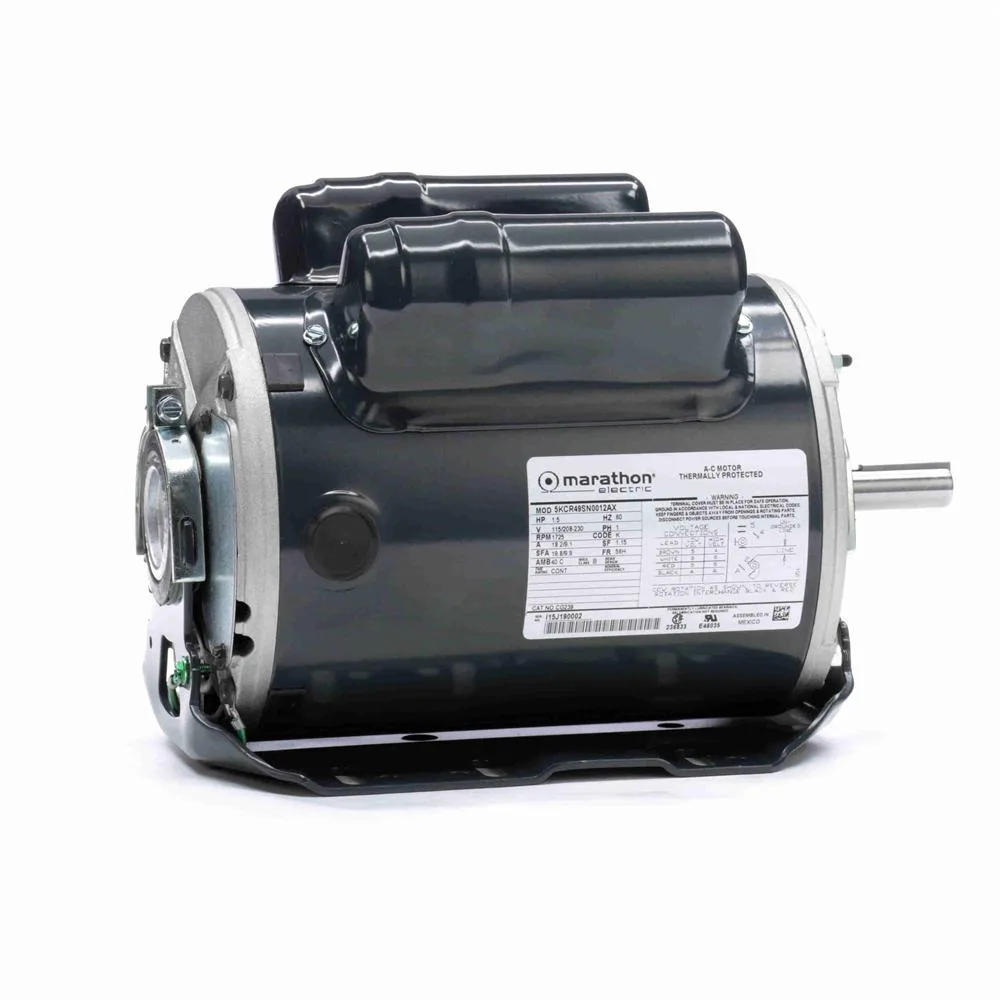 Marathon CG239 Capacitor Start/Run Blower Motor, 6-1/2" Dia., 1-1/2 HP, 1725 RPM Marathon CG239 Capacitor Start/Run Blower Motor, 6-1/2" Dia., 1-1/2 HP, 1725 RPM
