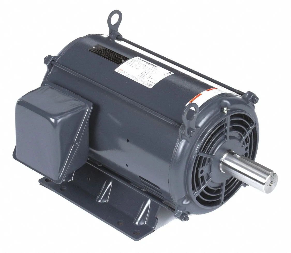 MARATHON MOTORS Belt Drive Motor: 1 Speed, Open Dripproof, Rigid Base Mount, 3 1/3/7 1/2 HP, 460V AC