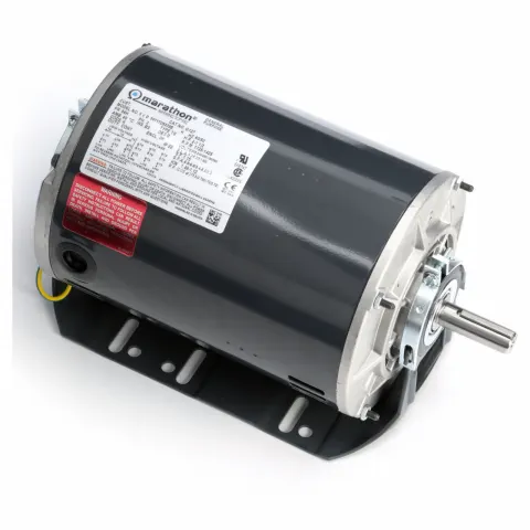 MARATHON MOTORS Direct Drive Blower Motor: 1 Speed, Open Dripproof, Resilient Base Mount, 1 1/2/2 HP