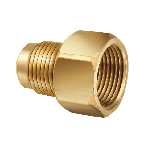 UR3-68 Brass Reducing Union 3/8" Female Flare x 1/2" Male Flare