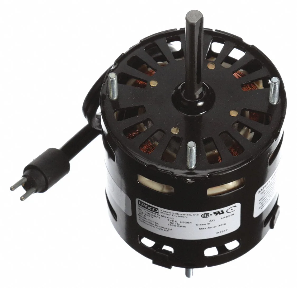 FASCO Condenser Fan Motor: Kramer/Trenton OEM Repl, 1/20 HP, 1,550 Nameplate RPM, 208-230V AC FASCO Condenser Fan Motor: Kramer/Trenton OEM Repl, 1/20 HP, 1,550 Nameplate RPM, 208-230V AC