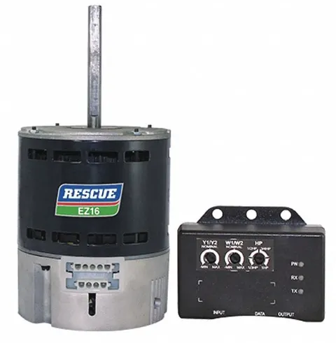 U.S. MOTORS Direct Drive Blower Motor: 1 Speed, Open Air-Over, Band Mount, 1/3 HP, 115/208-230V AC