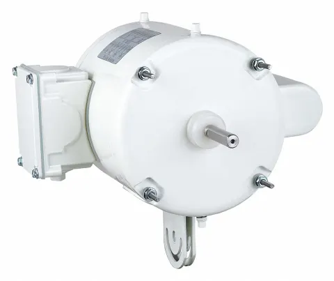 DAYTON Direct Drive Blower Motor: 1/4 HP, 1,100 Nameplate RPM, 115/230V AC, Non-Std Frame