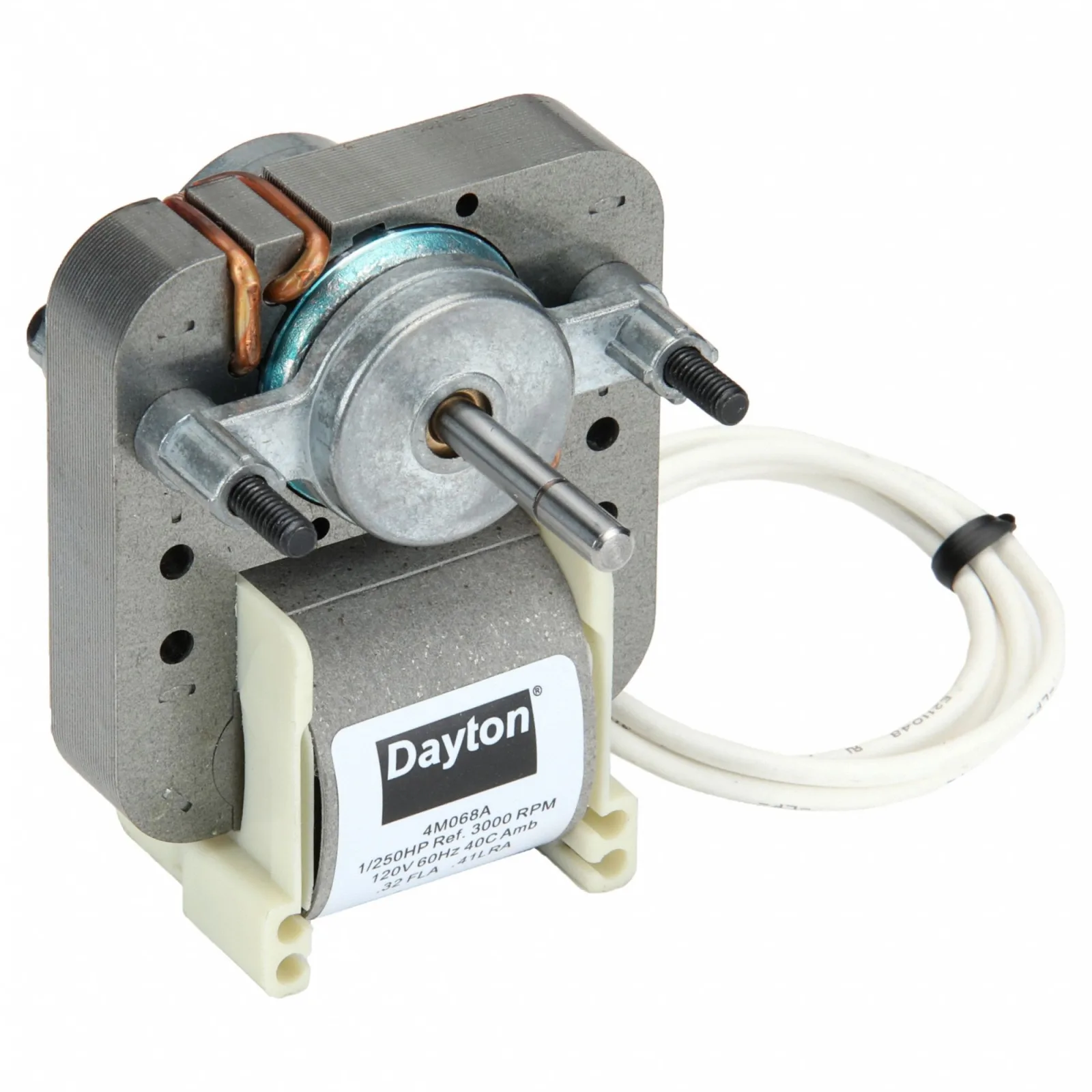 DAYTON C-Frame Motor: 1/250, 3,000, 1 No. of Speeds, 115V AC, CWSE, Impedance with One-Shot Backup DAYTON C-Frame Motor: 1/250, 3,000, 1 No. of Speeds, 115V AC, CWSE, Impedance with One-Shot Backup