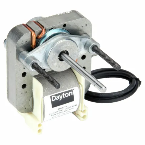 DAYTON C-Frame Motor: 1/250, 3,000, 1 No. of Speeds, 120V AC, CWSE, Impedance with One-Shot Backup