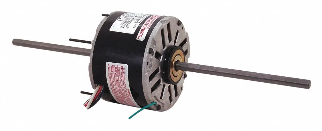 CENTURY Room Air Conditioner Motor: 3 Speed, 1/3 HP, 1,075 Nameplate RPM, 115V AC, CCWLE