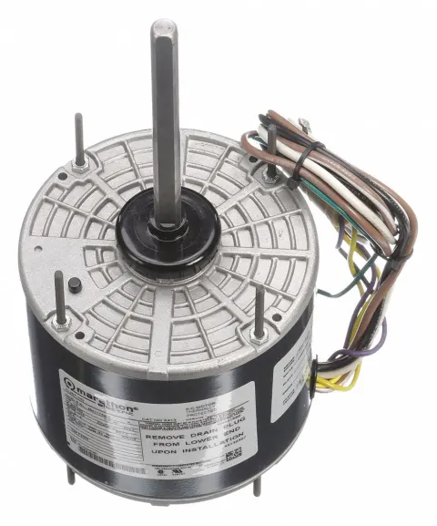 U.S. MOTORS Condenser Fan Motor: Stud Mount, Totally Enclosed Air-Over, 1/3 HP, 1,075 Nameplate RPM