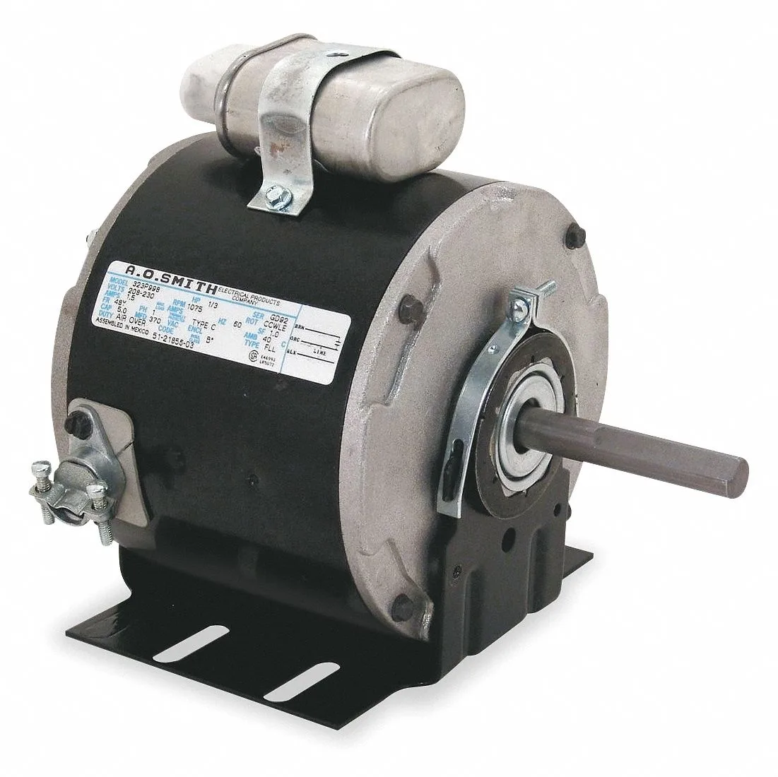 CENTURY Condenser Fan Motor: Copeland OEM Repl, 1/3 HP, 1,625 Nameplate RPM, 208-230V AC, 48Y Frame CENTURY Condenser Fan Motor: Copeland OEM Repl, 1/3 HP, 1,625 Nameplate RPM, 208-230V AC, 48Y Frame