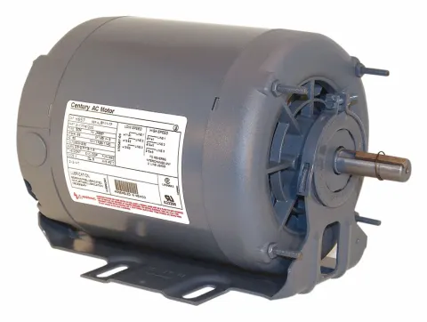 CENTURY Belt Drive Motor: 2 Speed, Open Dripproof, Cradle Base Mount, 1/11/1/3 HP, 115V AC, 56 Frame