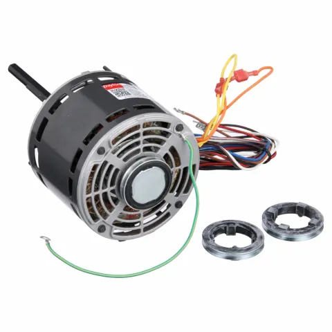 DAYTON Direct Drive Blower Motor: 3 Speed, Open Air-Over, Ring/Stud Mount, 1/3 HP, 115V AC, Auto