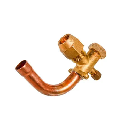 Air Conditioner Service Tap (port) 3/4" angular 90°