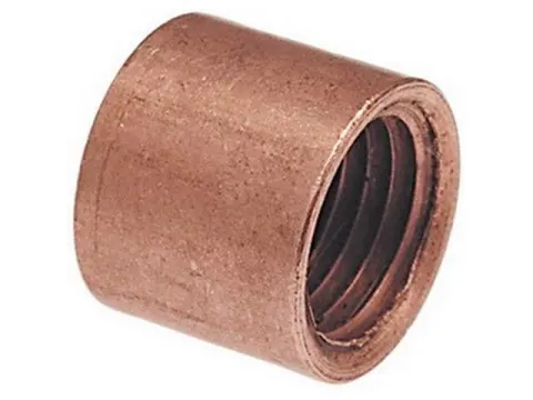 Copper Flush Bushing, 1/2" Fitting x 1/4" FIP
