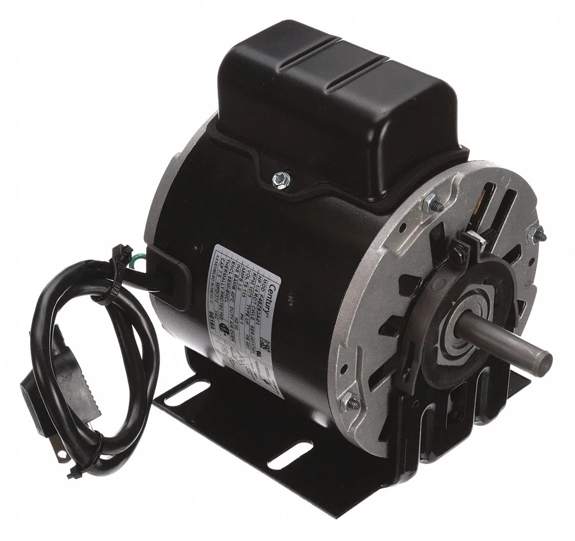 CENTURY OEM Replacement Motor: Century OEM Repl, 1/4 HP, 1,075 Nameplate RPM, 115V AC, 48 Frame CENTURY OEM Replacement Motor: Century OEM Repl, 1/4 HP, 1,075 Nameplate RPM, 115V AC, 48 Frame