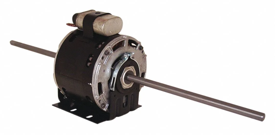 CENTURY Room Air Conditioner Motor: 2 Speed, 1/4 HP, 1,625 Nameplate RPM, 115V AC, CCWLE
