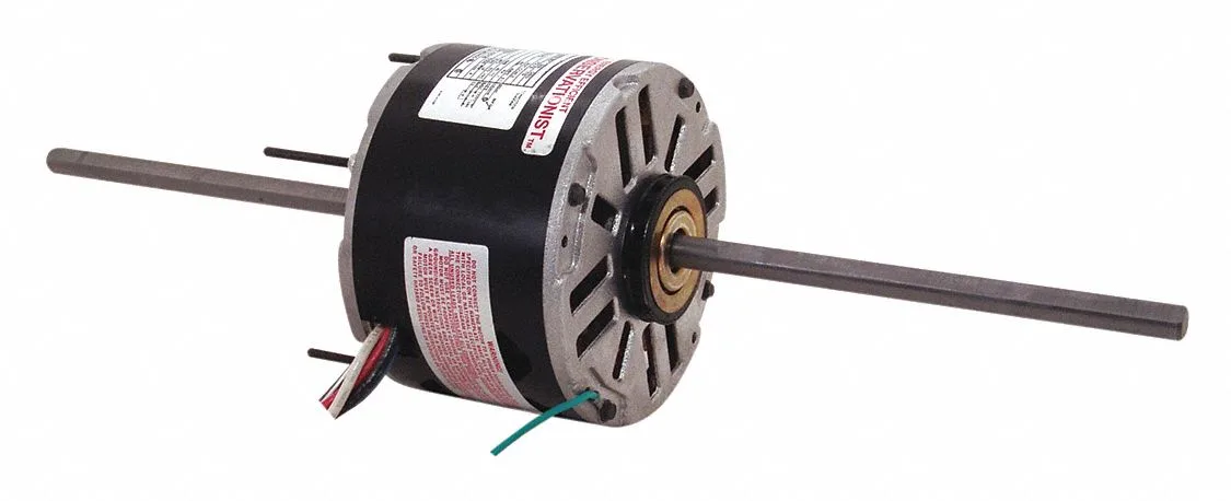 CENTURY Room Air Conditioner Motor: 3 Speed, 1/4 HP, 1,625 Nameplate RPM, 208-230V AC, CCWLE