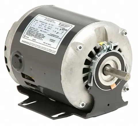 U.S. MOTORS Belt Drive Motor: 1 Speed, Open Dripproof, Cradle Base Mount, 1/4 HP, 115V AC, 56 Frame