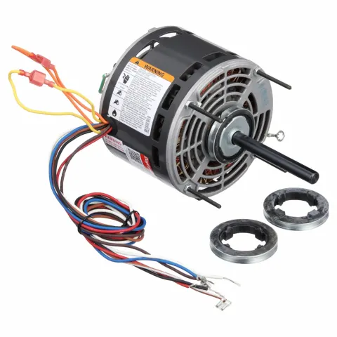 DAYTON Direct Drive Blower Motor: 3 Speed, Open Air-Over, Ring/Stud Mount, 1/4 HP, 115V AC, Auto