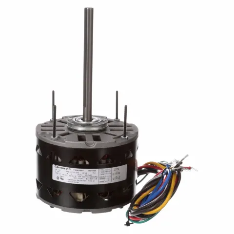 CENTURY Direct Drive Blower Motor: 3 Speed, Open Air-Over, Resilient Base Mount, 1/4 HP, 277V AC