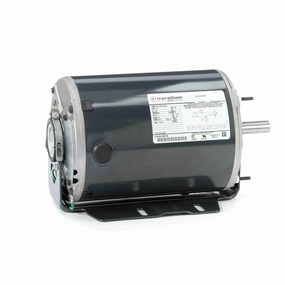 Marathon H296 Split Phase Blower Motor, 6-1/2" Dia., 1/4 HP, 850 RPM Marathon H296 Split Phase Blower Motor, 6-1/2" Dia., 1/4 HP, 850 RPM