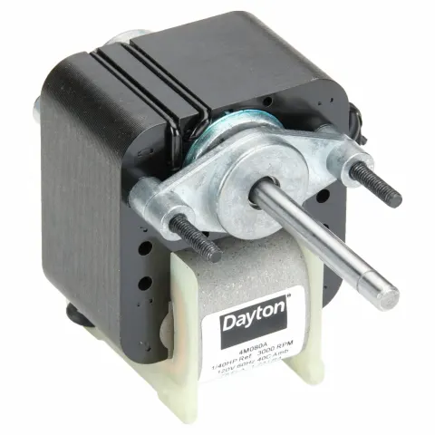 DAYTON C-Frame Motor: 1/40, 3,000, 1 No. of Speeds, 115V AC, CWSE, One-Shot, Ball, Stud Mount