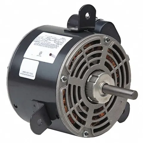 U.S. MOTORS Condenser Fan Motor: Stud Mount, Totally Enclosed Air-Over, 1/5 HP, 1,075 Nameplate RPM