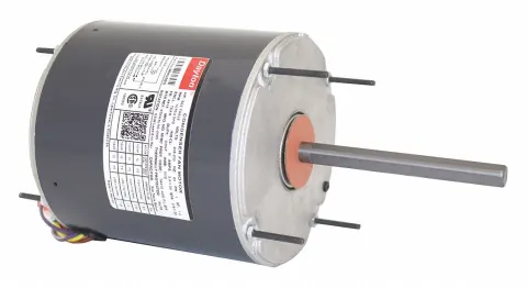 DAYTON Condenser Fan Motor: Stud Mount, Totally Enclosed Air-Over, 1/2 to 1/5 HP, 2 Speed, Auto