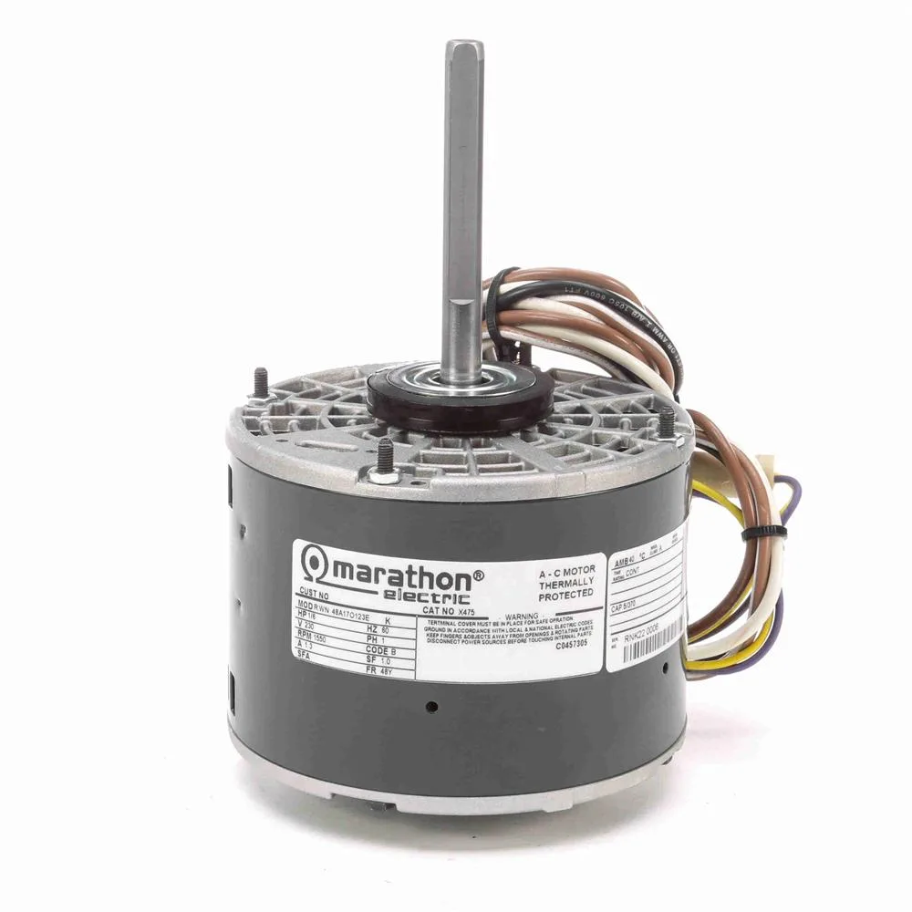 موتور بلوور مكثف دائم PSC نقل مباشر Marathon X475، قطر 5-5/8 بوصة، 1/6 حصان، 1550 لفة/دقيقة موتور بلوور مكثف دائم PSC نقل مباشر Marathon X475، قطر 5-5/8 بوصة، 1/6 حصان، 1550 لفة/دقيقة