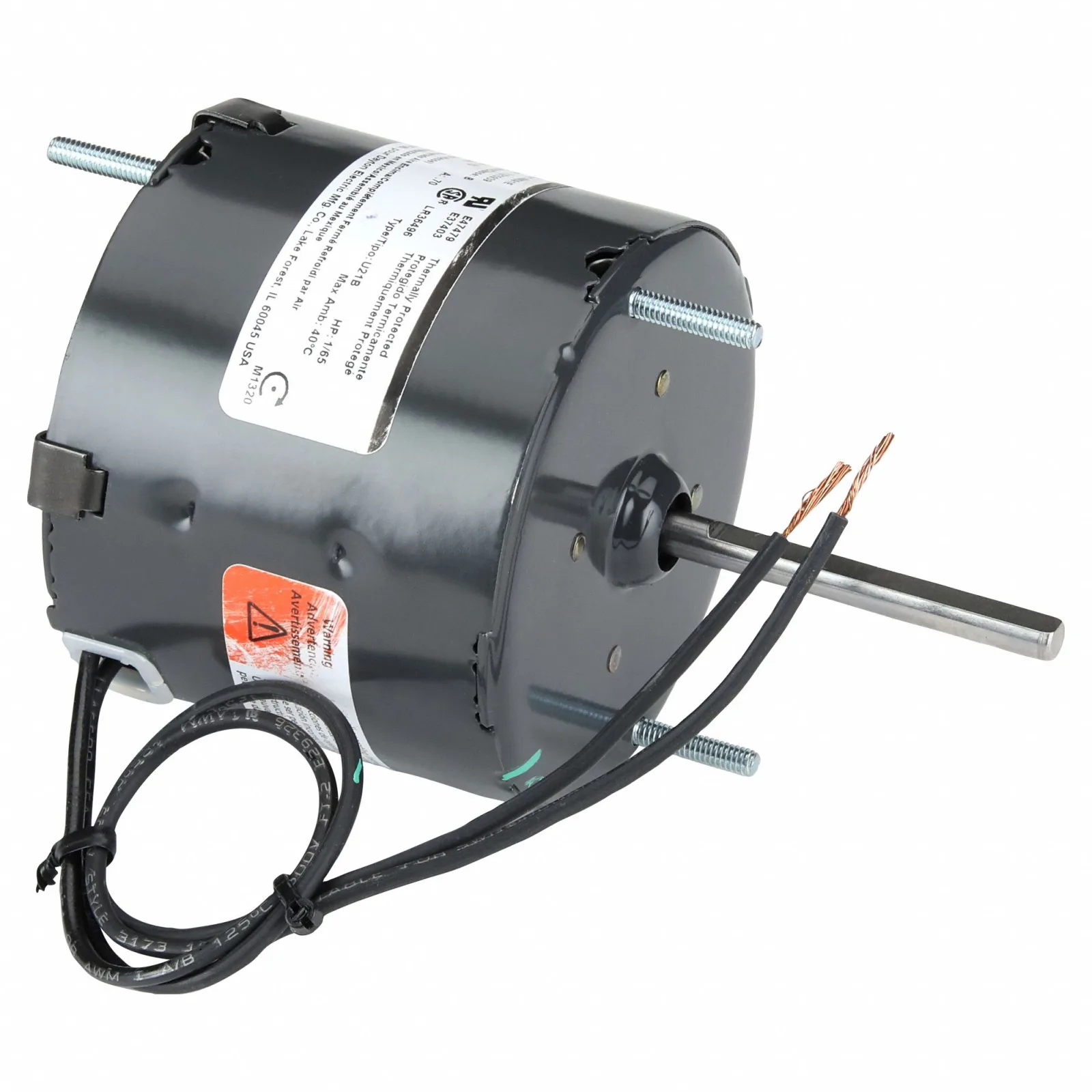 محرك HVAC Dayton، مغلق بتيار هواء، 1/65 حصان، 3000 دورة في الدقيقة، 115 فولت، CWSE محرك HVAC Dayton، مغلق بتيار هواء، 1/65 حصان، 3000 دورة في الدقيقة، 115 فولت، CWSE