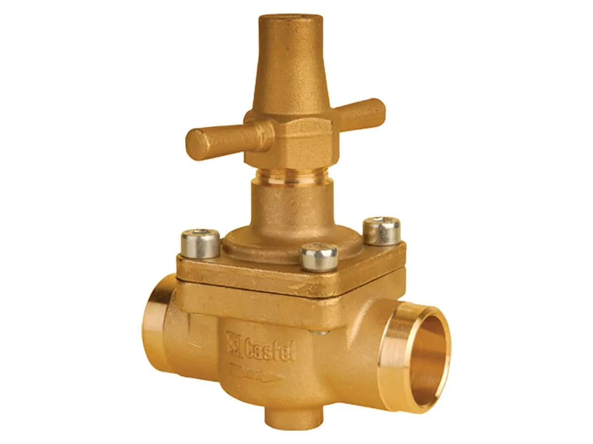 صمام خط بغطاء محشو Castel 6512/7، 7/8 بوصة