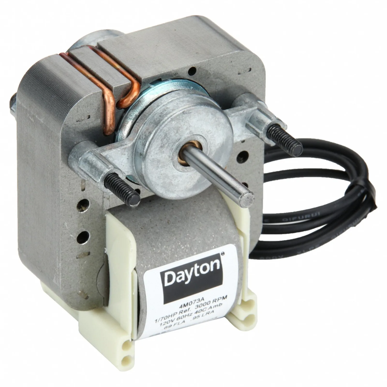 محرك بإطار C Dayton، 1/70 حصان، 3000 دورة في الدقيقة، 115 فولت، مع عقارب الساعة عند طرف العمود، تثبيت مسامير محرك بإطار C Dayton، 1/70 حصان، 3000 دورة في الدقيقة، 115 فولت، مع عقارب الساعة عند طرف العمود، تثبيت مسامير