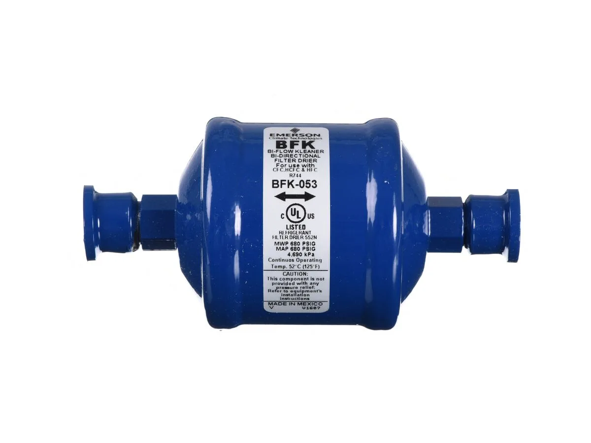 مجفف ثنائي الاتجاه Copeland BFK053، 3/8 بوصة، فلير (Flare) مجفف ثنائي الاتجاه Copeland BFK053، 3/8 بوصة، فلير (Flare)