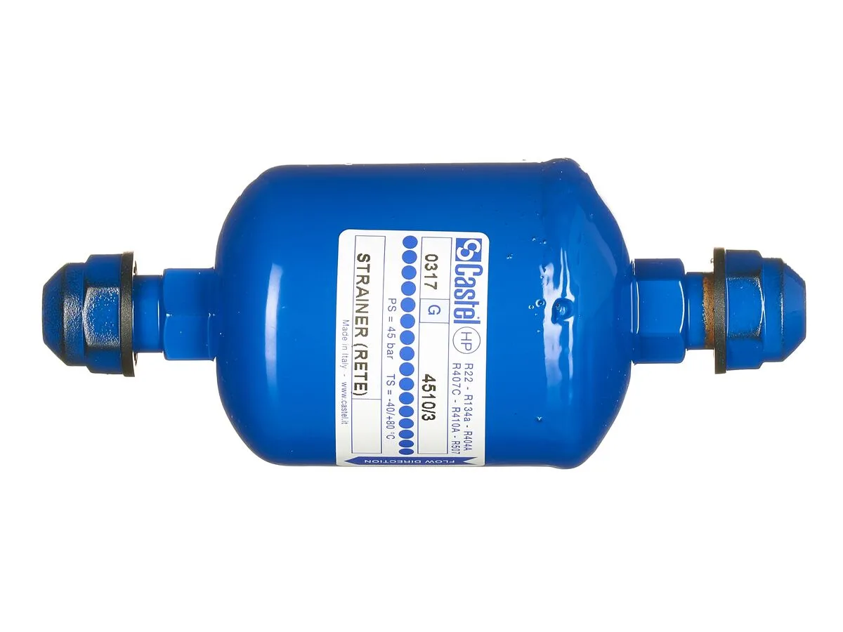 مصفاة زيت Castel 4510/3، 3/8 بوصة، فلير (Flare)، 45 بار مصفاة زيت Castel 4510/3، 3/8 بوصة، فلير (Flare)، 45 بار