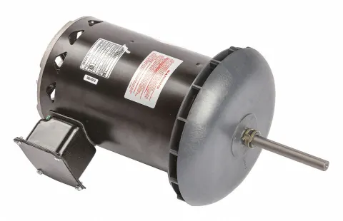 CENTURY Condenser Fan Motor: Band/Stud Mount, Open Air-Over, 7/8 HP, 1,075 Nameplate RPM, 1 Speed, F
