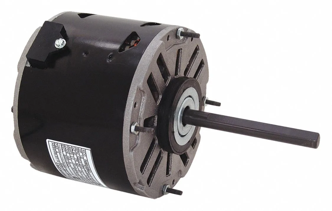 CENTURY Direct Drive Blower Motor: 1 Speed, Open Air-Over, Ring Mount, 1/8 HP, 1,050 Nameplate RPM