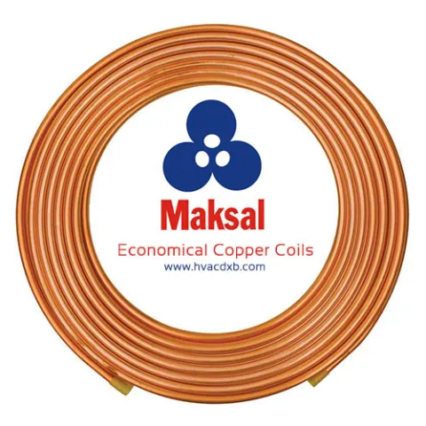 لفة نحاس Maksal مقاس 3/16 بوصة، القطر الخارجي 4.76 مم، السماكة 0.61 مم، لفة 50 قدم (15.24 م)، اقتصادية