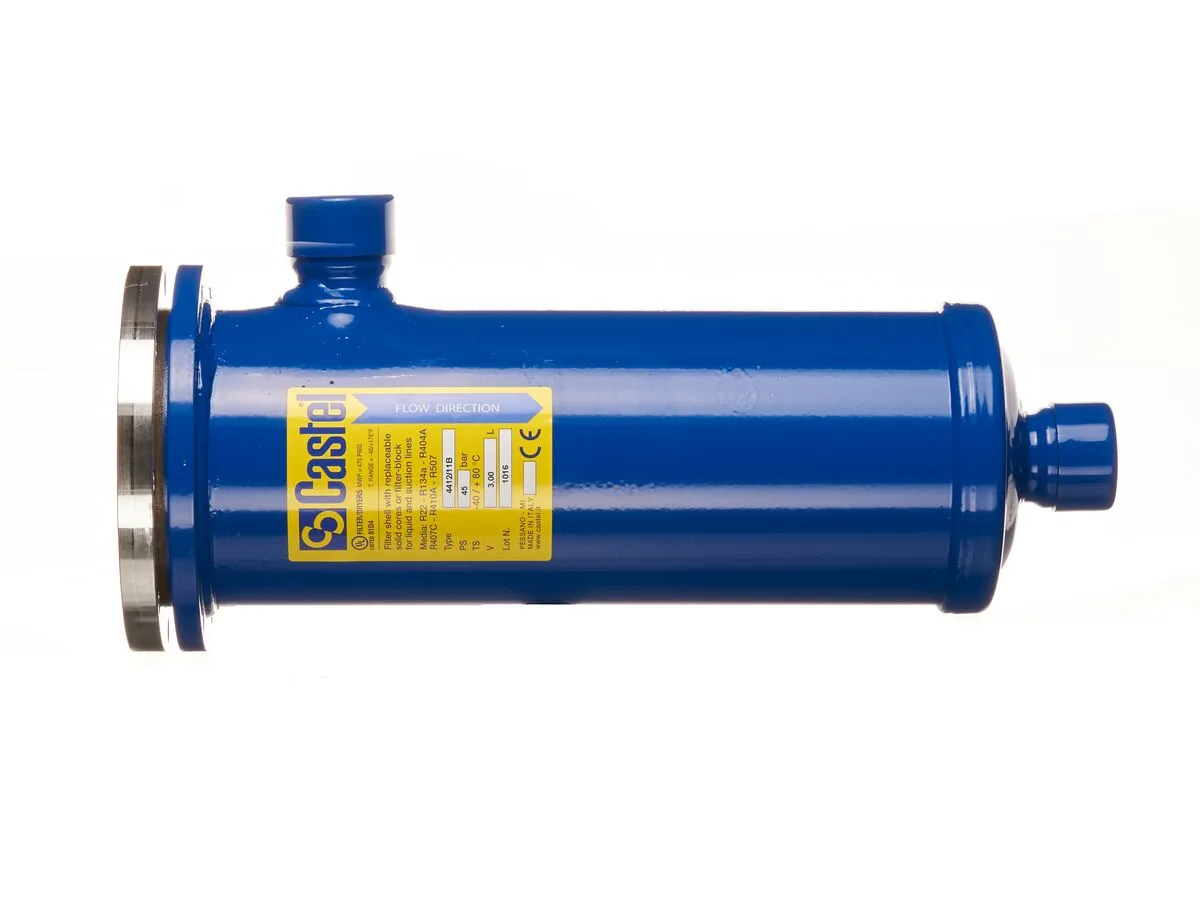 غلاف مجفف Castel 4412/11B، بقلبين، ‎1-3/8 بوصة، لحام (Solder)، 45 بار