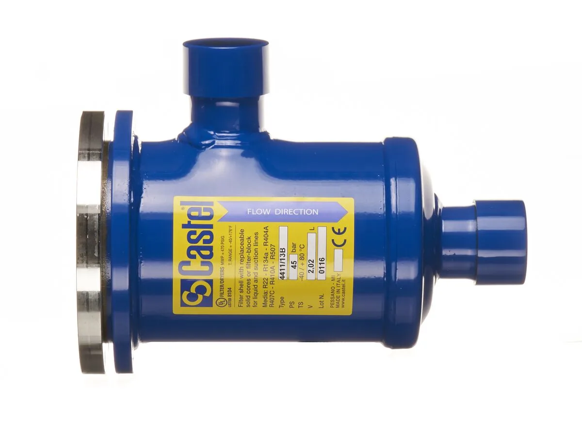 Castel 4411/13B Drier Shell, 1 Core, 1-5/8" Solder, 45 bar