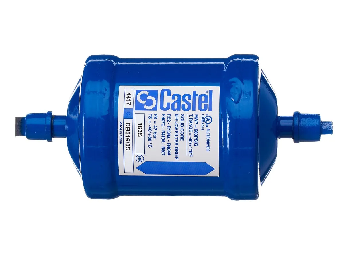 مجفف ثنائي الاتجاه Castel 4616/3S، 3/8 بوصة، لحام (Solder) مجفف ثنائي الاتجاه Castel 4616/3S، 3/8 بوصة، لحام (Solder)