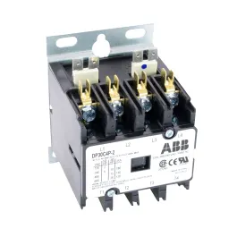 ABB, DP30C4P-2, 4 Pole, 30 Amps, 208-240VAC Coil, Definite Purpose Contactor