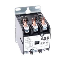 ABB, DP40C3P-1, 3 Pole, 40 Amps, 120VAC Coil, Definite Purpose Contactor
